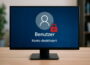Windows-Bildschirm zeigt deaktiviertes Benutzerkonto mit Schloss-Symbol