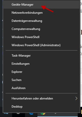 Gerätemanager öffnen Möglichkeit 1