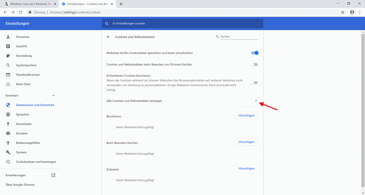 So einfach kannst Du Cookies bei Google Chrome löschen