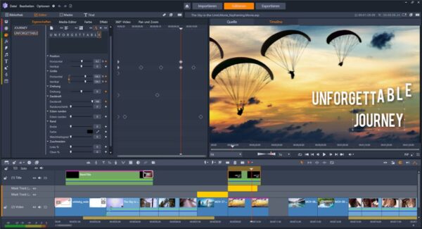 Titel-Editor Pinnacle Studio 24 Ultimate