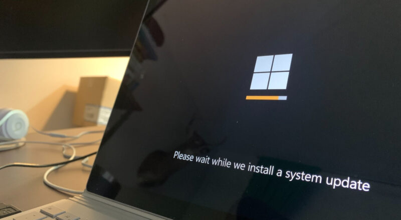 Windows Betriebssystem beim Update