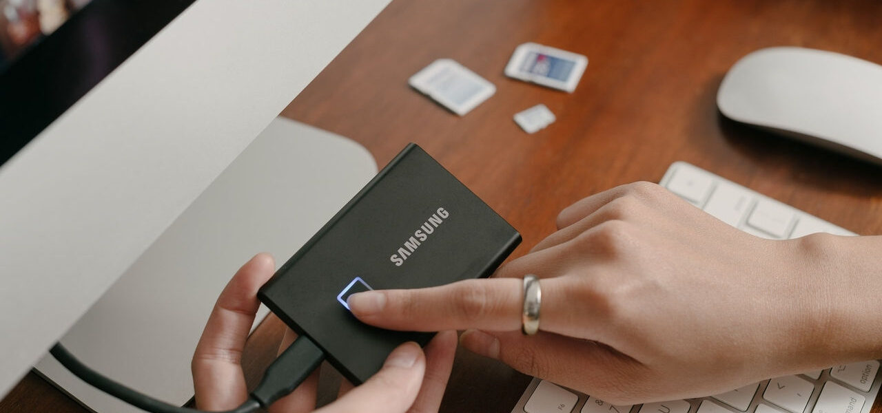 externe SSD-Festplatte von Samsung