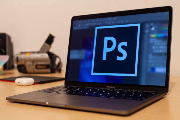 Adobe Photoshop auf Windows-Laptop