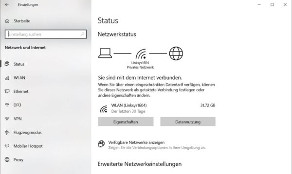 Überprüfen der WLAN-Verbindung