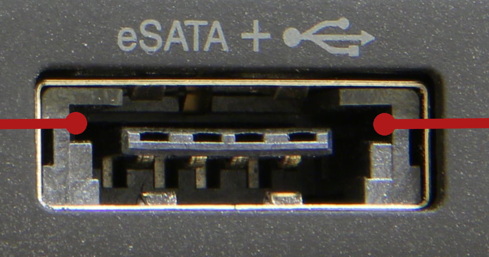 eSATA - external SATA Port
