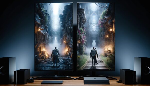 PC-Grafik vs. Konsolen-Grafik im direkten Vergleich Vergleich von PC- und Konsolengrafik derselben Spielszene